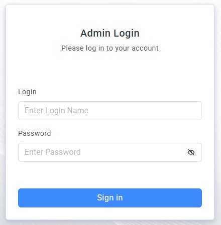 Admin-login